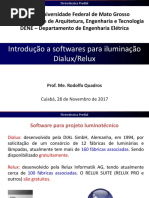 Tutorial DIALux: Cálculo Luminotécnico | PDF | Bancos de dados | Curva