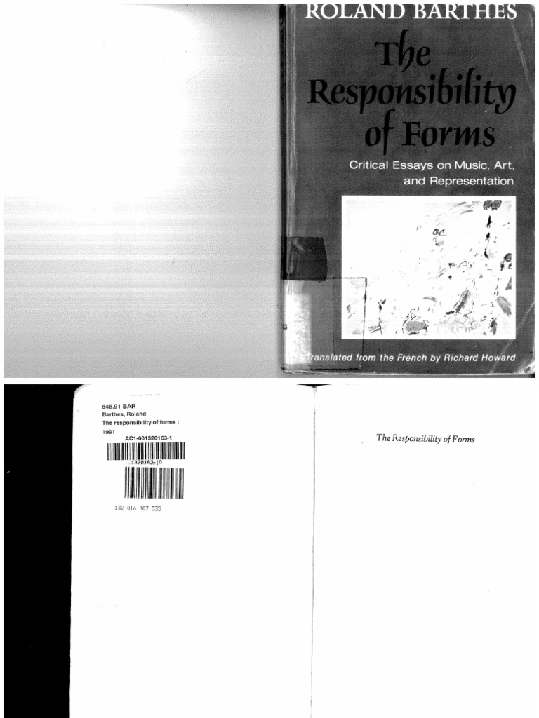 Barthes-The Responsibility of Forms-Rasch PDF bild