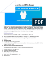 MBA in USA Vs MBA in Europe - Education Street