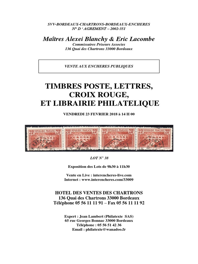 23 02 18 - Timbres, PDF, Philatélie