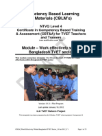 01 CBLM Work Effectively Within Banglade PDF