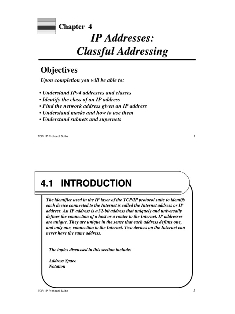 Understanding IP Addressing and Classes | PDF | Ip Address ...