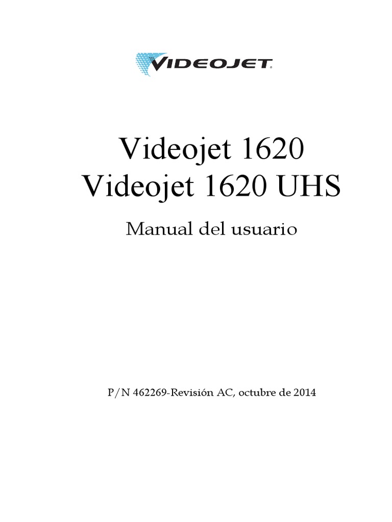 04 Ac Videojet 1620 1620 Uhs Operator Manual Ision Federal De Unicaciones Impresora Putacion