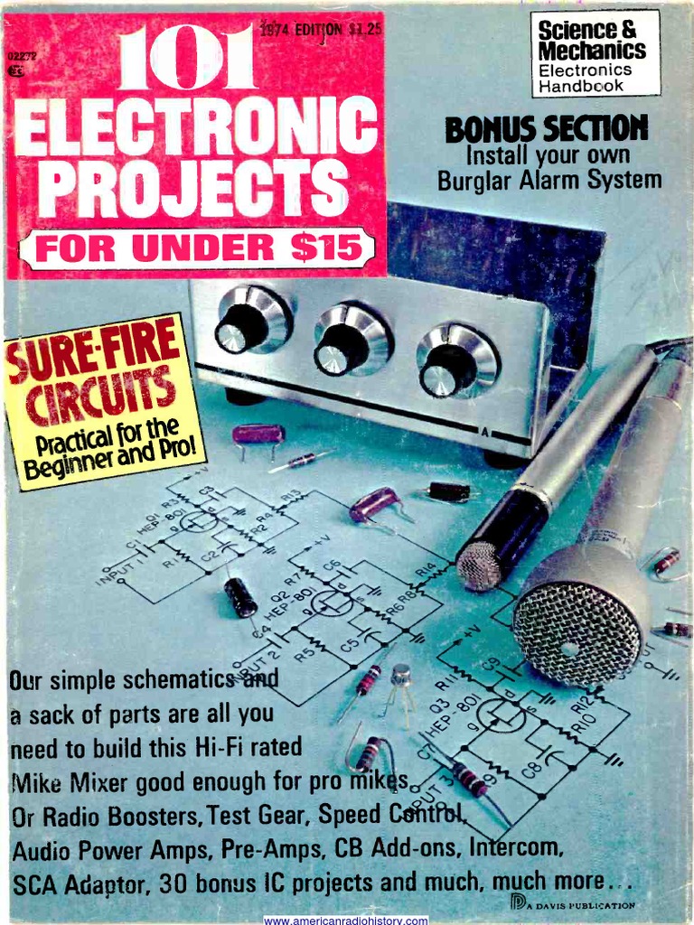 101 Electronics Projects 1974 Pdf Amplifier Hertz