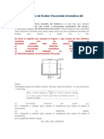 Ejercicio Resuelto de Fluidos Viscosidad Cinemática Del Aceite