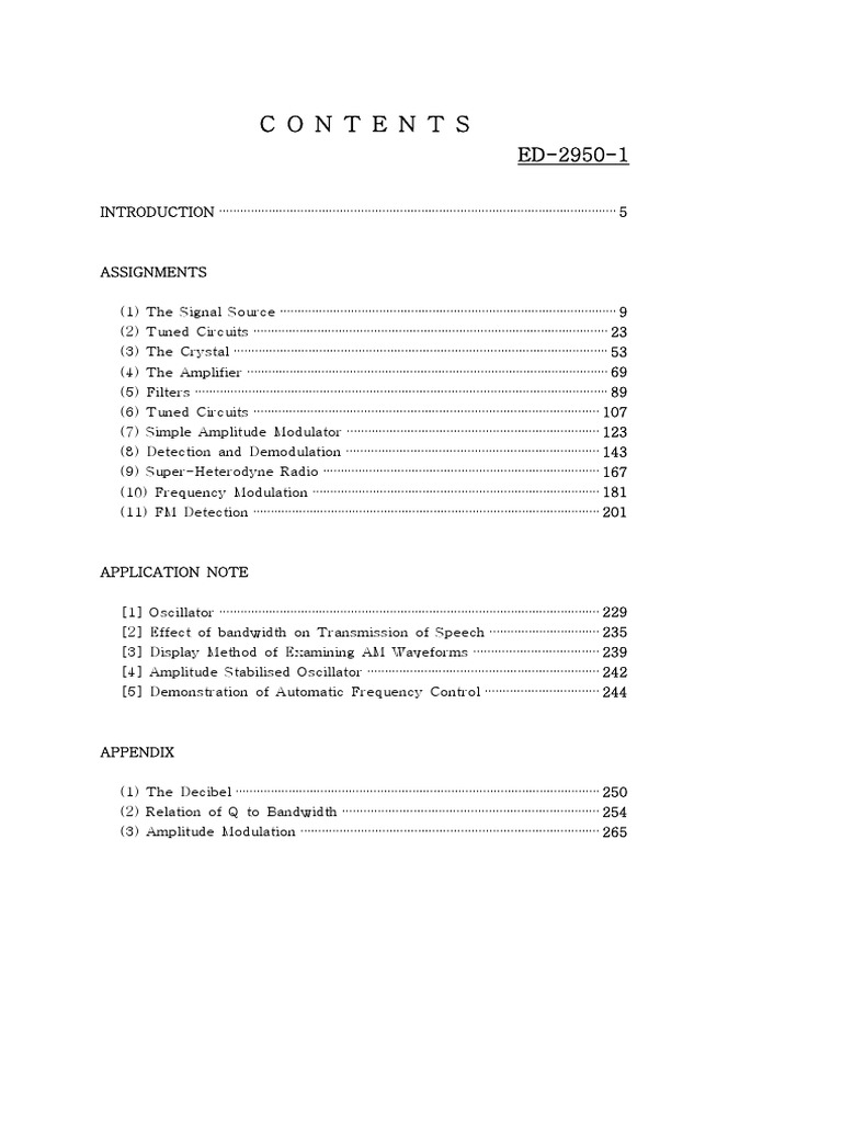 Frequency And Phase Modulation Analysis Pdf Inductor Capacitor