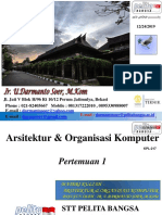 01 - MK - Arsitektur & Organisasi Komputer - Overview