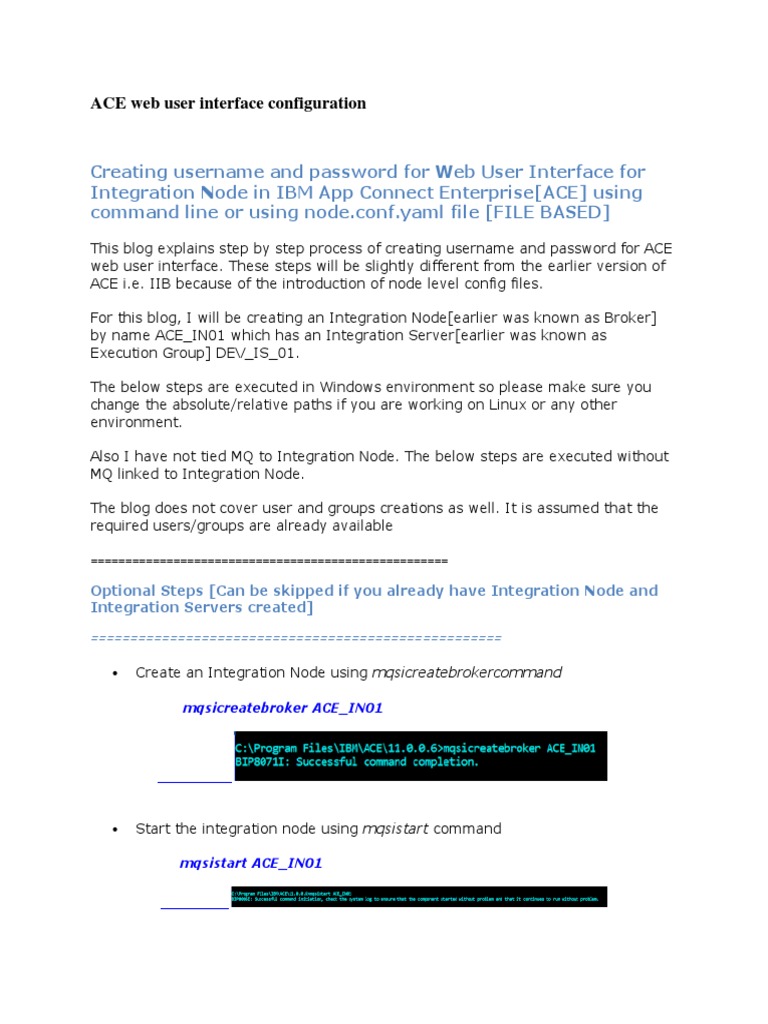 Securing Connections To Web User Interface in ACE | PDF | Web Page ...