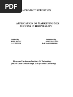 Download Hospitality Application of Marketing Mix Success in Hospitality New 102p by ankurgupta26aug SN44081749 doc pdf