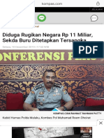 Diduga Rugikan Negara RP 11 Miliar, Sekda Buru Ditetapkan Tersangka