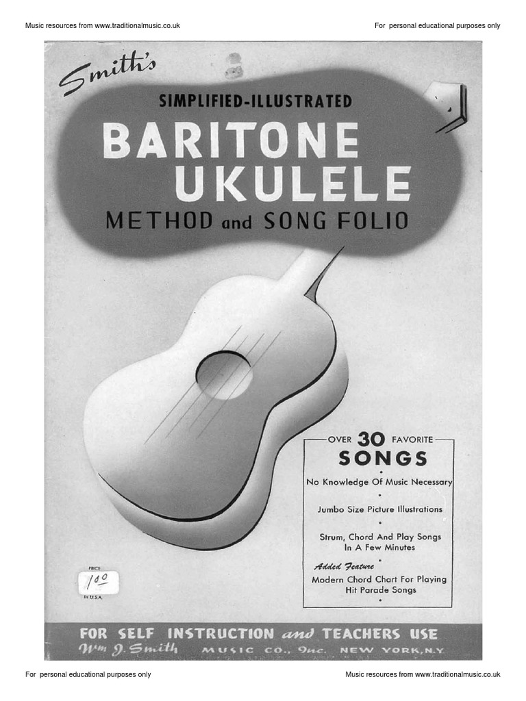 Baritone Ukulele PDF String Instruments Piano