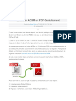 Convertir ACSM en PDF Gratuitement