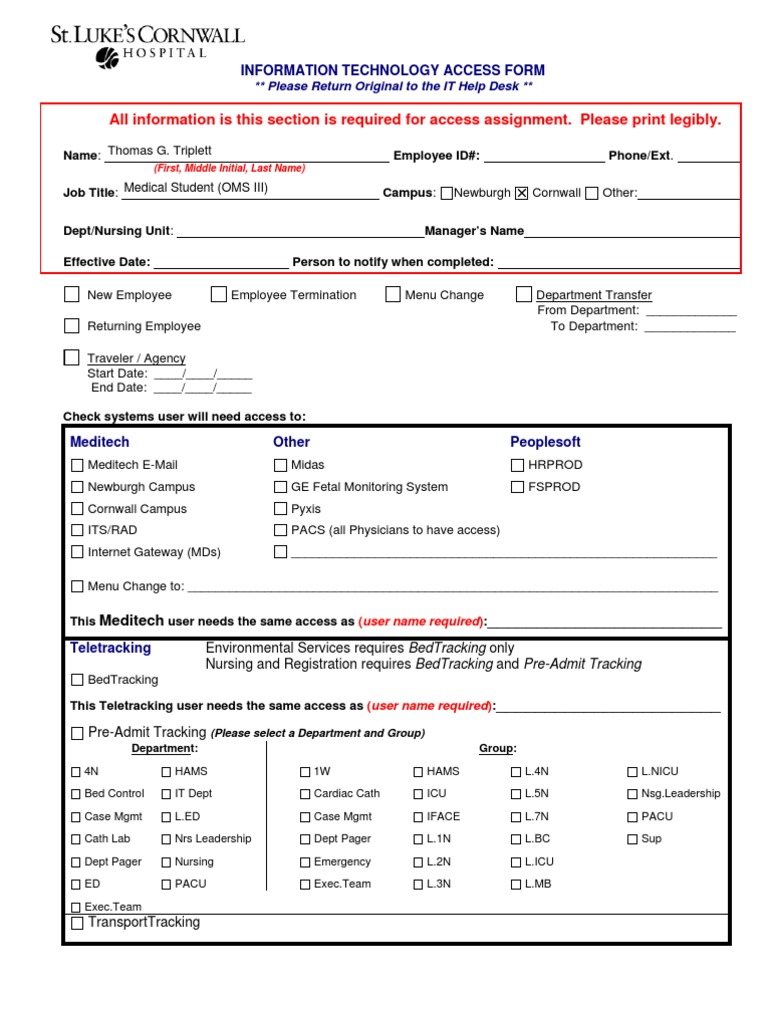 Information Access Form | Download Free PDF | Microsoft Outlook ...