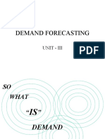 Unit - Iii - Demand Forecasting
