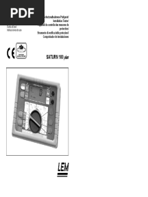 Saturn 100 Plus - User Manual