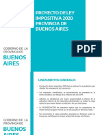 Proyecto de Ley Impositiva de La Provincia de Buenos Aires