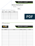 IMS - 127 SHEQ Minutes of Meeting Record