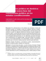 SANTAMARIA, Rosembert Ariza. El Pluralismo Jurídico en América Latina y La Nueva Fase Del Colonialismo Jurídico en Los Estados Constitucionales