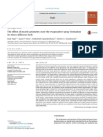 The Effect of Nozzle Geometry Over The Evaporative Spray Formation PDF