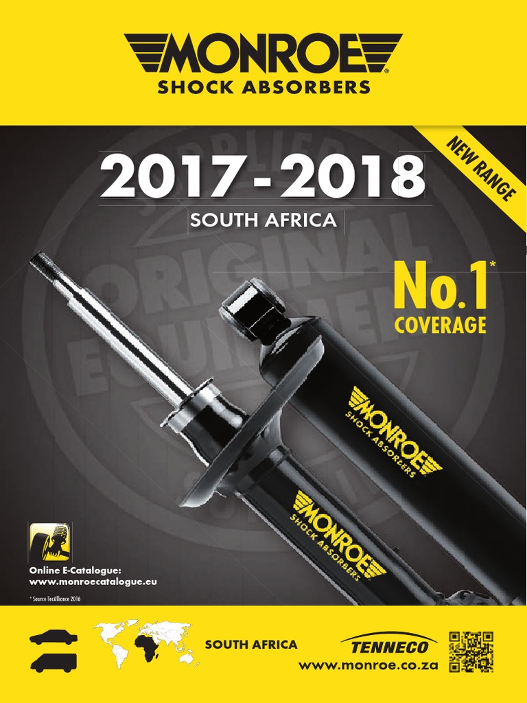 Monroe Rsa Catalogue 2017 18 Final Full Lr Pdf Automotive Industry Car Manufacturers