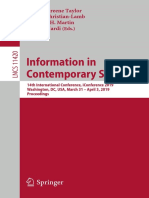 (Lecture Notes in Computer Science 11420) Information in Contemporary Society - 14th International Conference