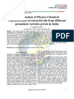 Determination of Physico-Chemical Characteristics of Extracted Oils From Different Groundnut Varieties Grown in India