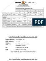 Date Sheet and Portions of Half Yearly Exams For LKG To Grade 5 PDF