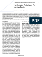 Study of Spectrum Sensing Techniques For Ofdm Based Cognitive Radio PDF