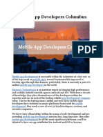 Mobile App Developers Columbus