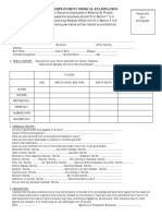 Medical Check Up Form | PDF | Physical Examination | Health Sciences