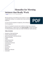 Natural Remedies For Morning Sickness That Really Work