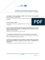 Cuestionario Ley Igualdad PDF