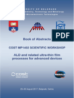 Book of Abstracts, COST MP1402 Scientific Workshop, "ALD and Related Ultra-Thin Film Processes For Advanced Devices" Belgrade, Serbia, August 29-30, 2017