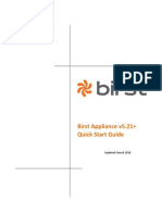 Birst Appliance v5.21 Quick Start Guide PDF