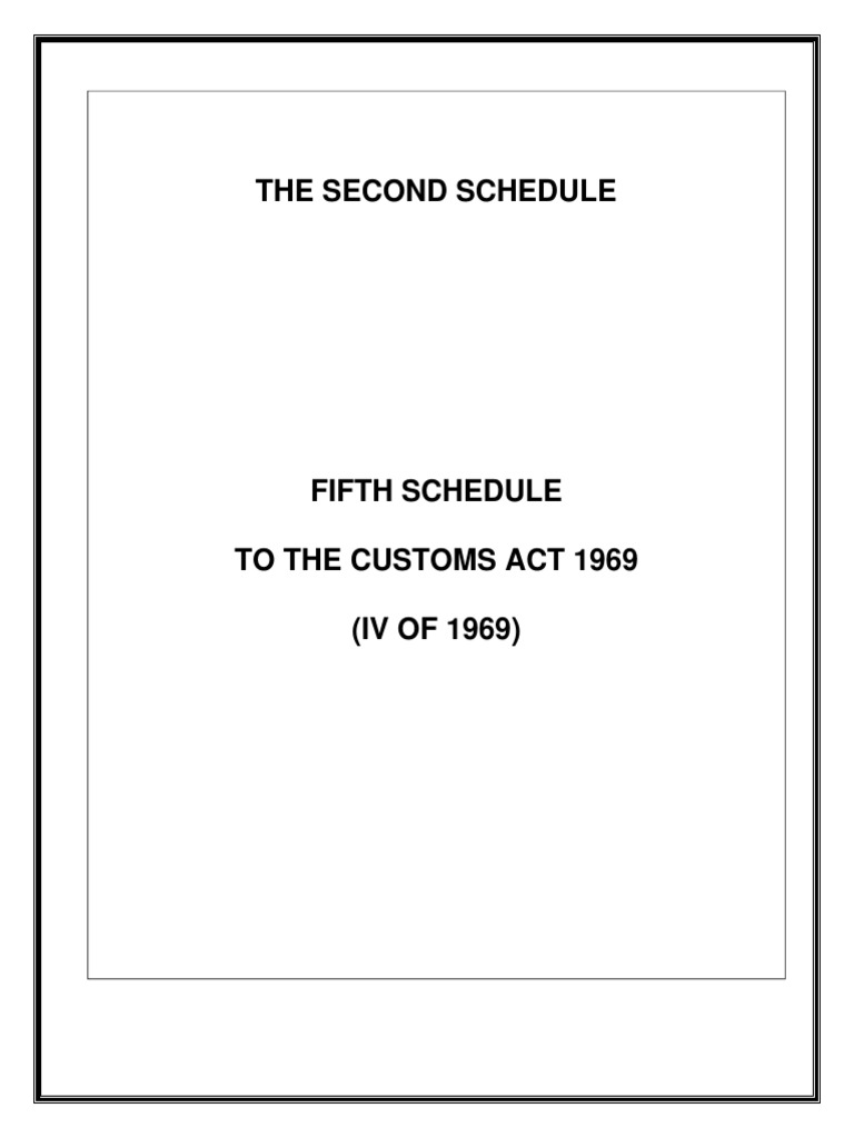 fifth-schedule-to-the-customs-act-pdf-customs-dairy