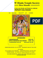 Celebrate Shiva Parvati Kalyanam at DFW Hindu Temple