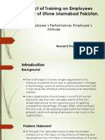 Research Proposal (Training & Employees Performance)