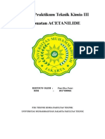 Laporan Praktikum Teknik Kimia Acetanilide