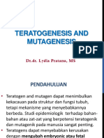 TERATOGENESIS DAN MUTAGENESIS Kul-9