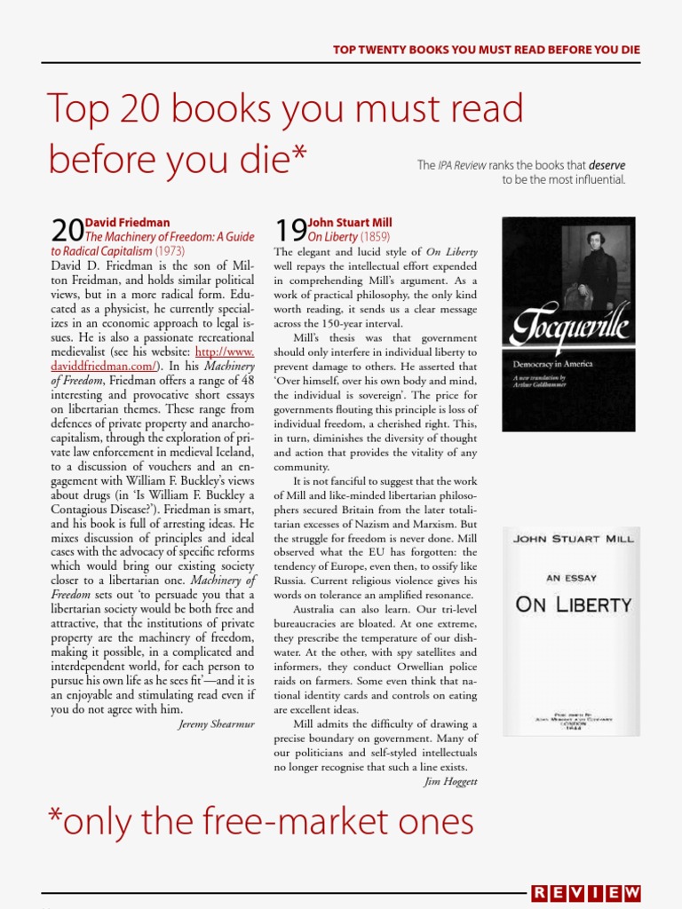 Top 20 Books | PDF | Friedrich Hayek | Socialism