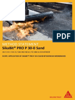 MS - Sikabit PRO P 30-0 Sand (Application of Sikabit® PRO P 30-0 Sand Bituminous Membranes) (v.01.2019)