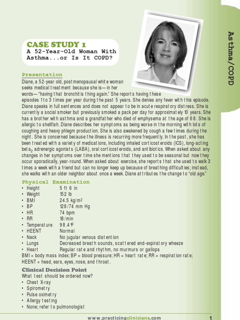 7 year-old with asthma case study picture