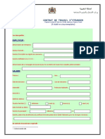 Contrat de Travail D'etranger PDF