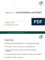 Prezentare ISA 570 Revizui CAFR PDF