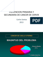 PREVENCION PRIMARIA Y SECUNDARIA CONTRA EL CANCER DE CERVIX