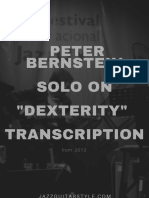 Peter Bernstein Solo On Dexterity Transcription With TAB