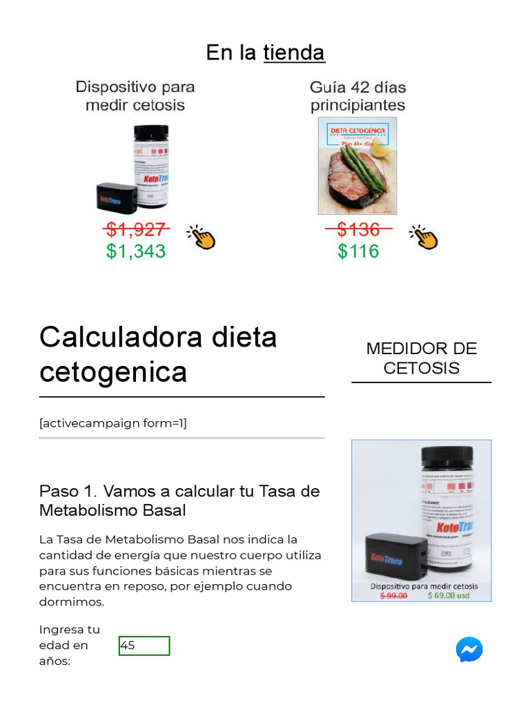 Calculadora Macronutrientes | PDF | Cetosis | Nutrición