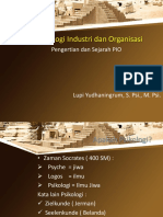 Psikologi Industri Dan Organisasi - Pengertian&Sejarah PIO PDF