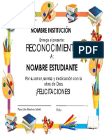 Formato de Reconocimiento Escolar Cristiano1 PDF