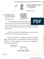 Subramanian Swamy's Complaint To PM & Others On Frauds of Times of India Group Dec 23, 2019